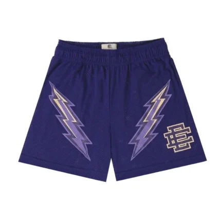 Eric Emanuel EE Shorts Bolt Pattern Purple